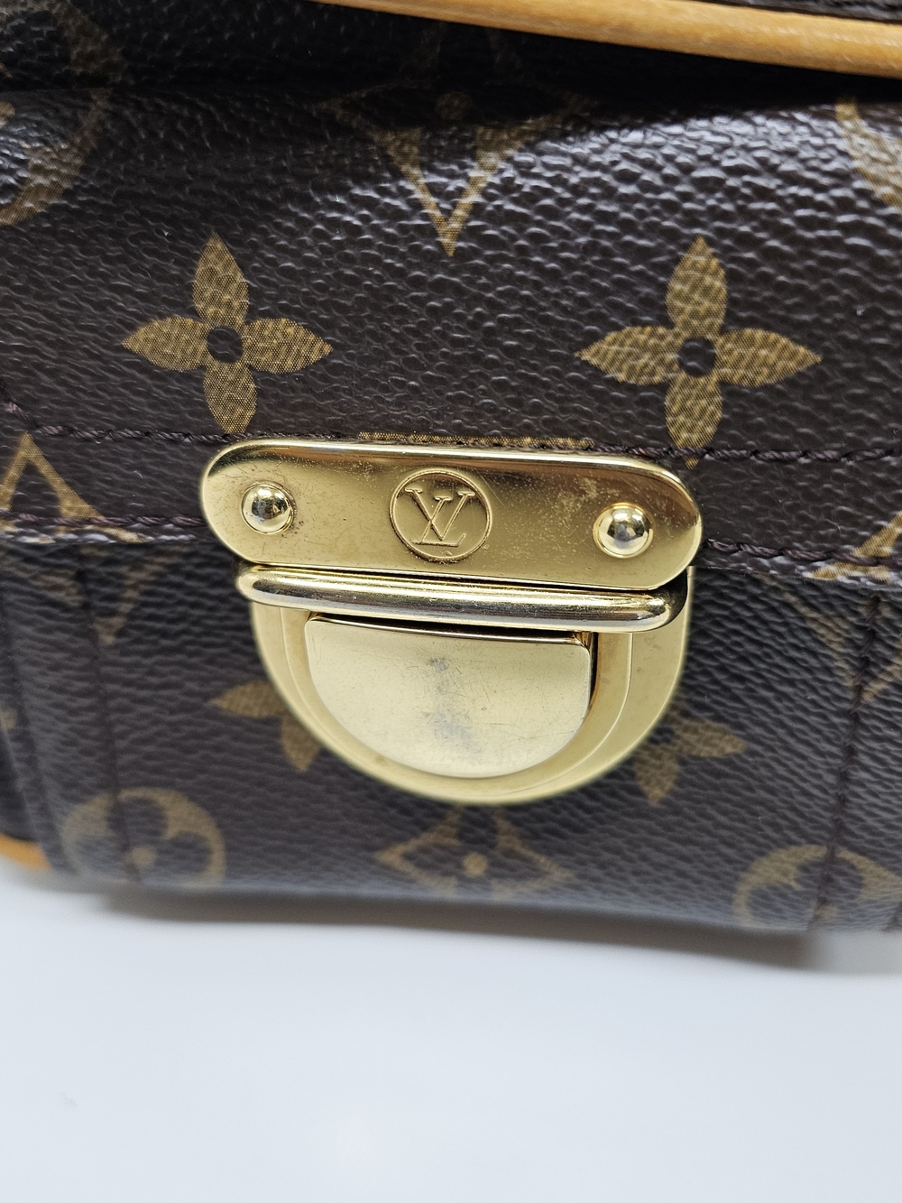 Louis Vuitton Hudson Monogram Canvas Shoulder Bag in Brown and Tan - Picture 3 of 16